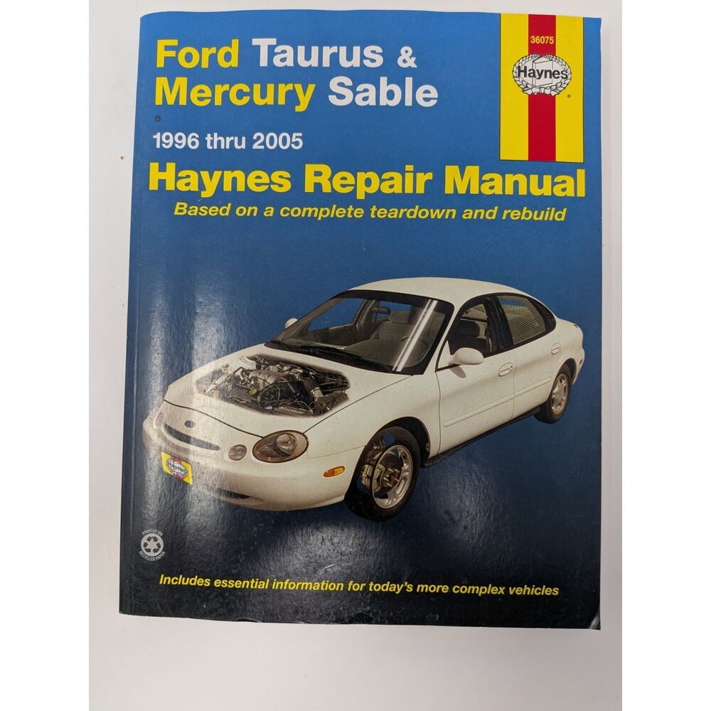 Haynes Repair Manual 36075 Ford Taurus & Mercury Sable 1996-2005 Book